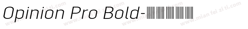 Opinion Pro Bold字体转换